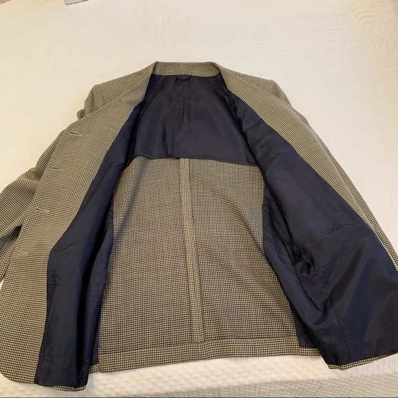 Vintage Italian Shawl Collar Tweed Blazer Size 10 - Picture 9 of 14